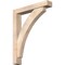 Ekena Millwork Thorton Block Smooth Bracket w/ Offset Brace, Douglas Fir, 5 1/2"W x 32"D x 40"H BKT0604X32X40THR05SDF - alternate 1